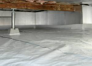 A sealed, insulated, and structurally repaired Summerville crawl space